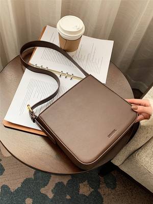 Bag For Love - Minimalist Metal Decor Baguette Bag - Women Maxct Bags
