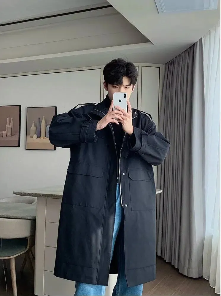 Maxct Long Windproof Medium-length Coat