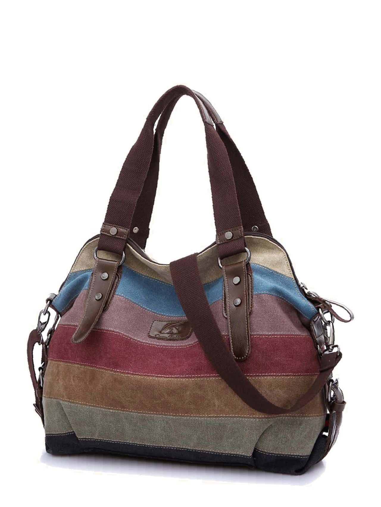 Maxct - Color Block Tote Bag  - Women Tote Bags