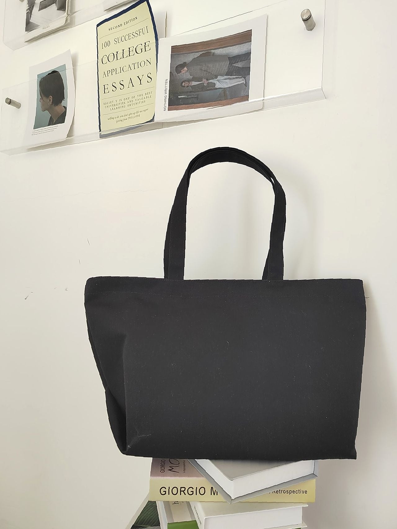 Maxct - Slogan Graphic Large Capacity Shopper Bag  - Women Tote Bags