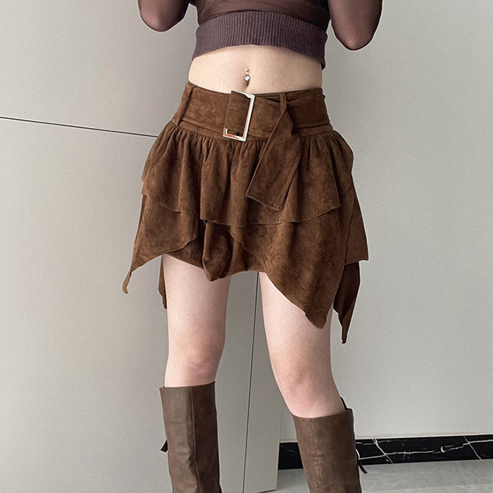 Fairycore Aesthetic Cord Skirt Maxct