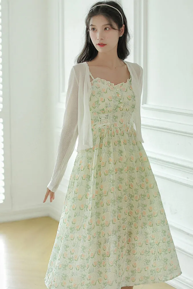 Watercolor Garden Cami Dress Maxct