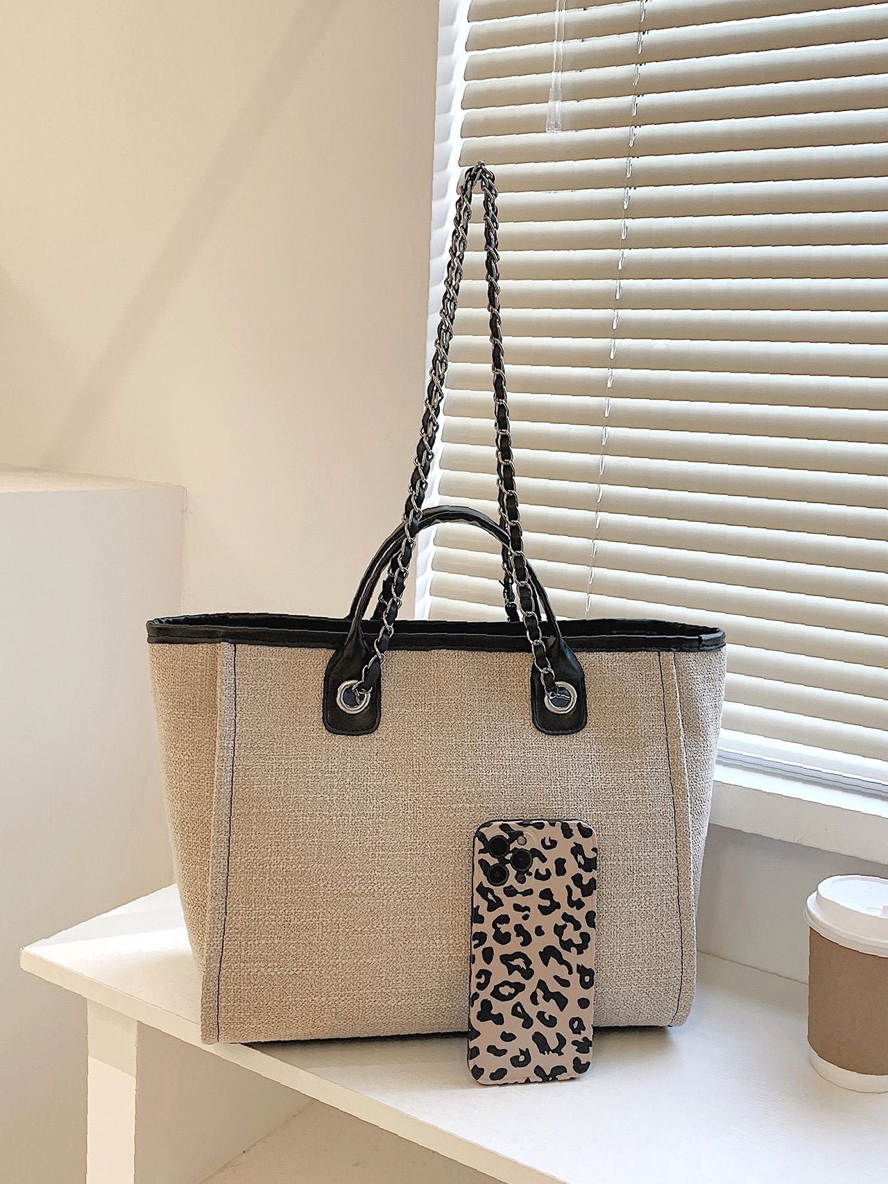 Maxct - Minimalist Chain Top Handle Bag  - Women Tote Bags