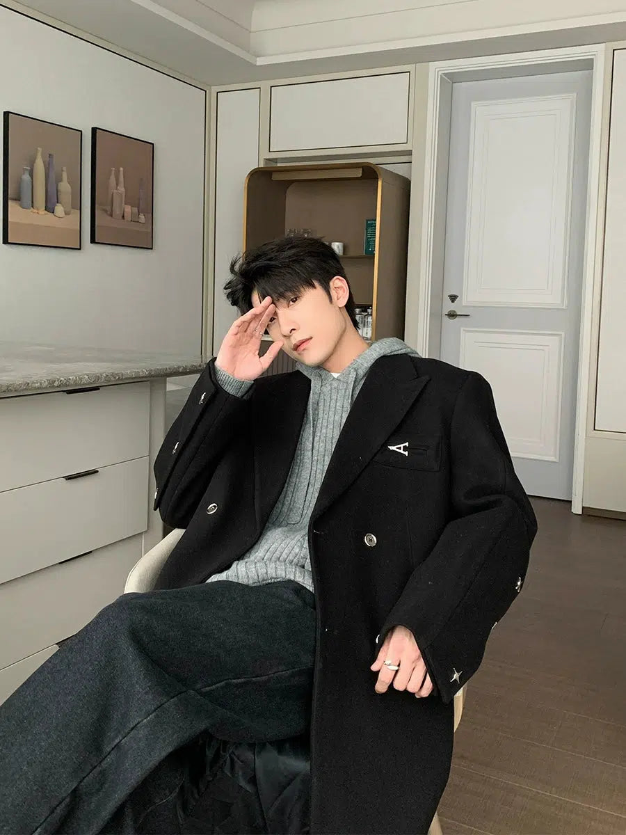 Maxct Long Double-breasted Wool Coat