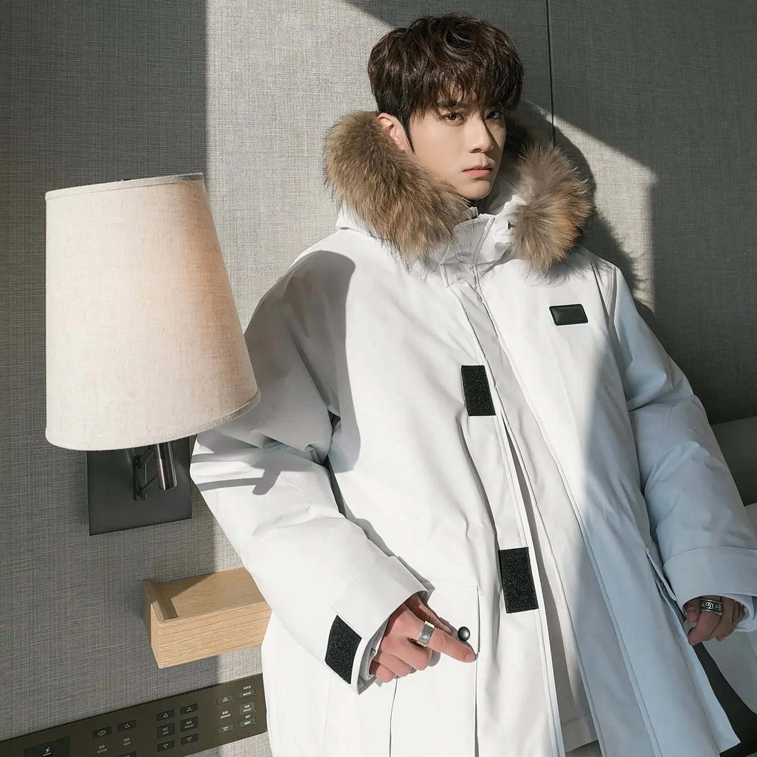 Maxct Fur Collar Velcro Ski Jacket