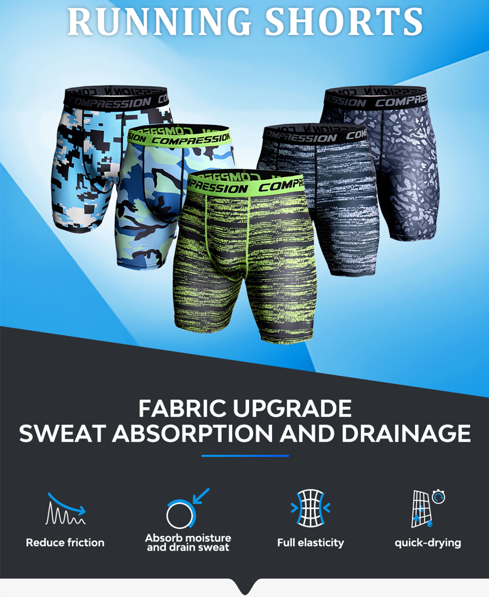 3D Print Camouflage Compression Shorts for Men: Bodybuilding and More - true deals club
