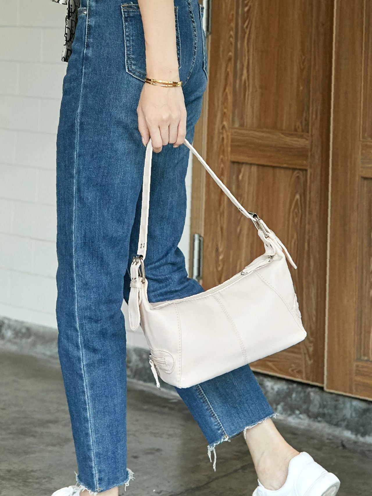 Bag For Love - Minimalist Zipper Baguette Bag  - Women Maxct Bags