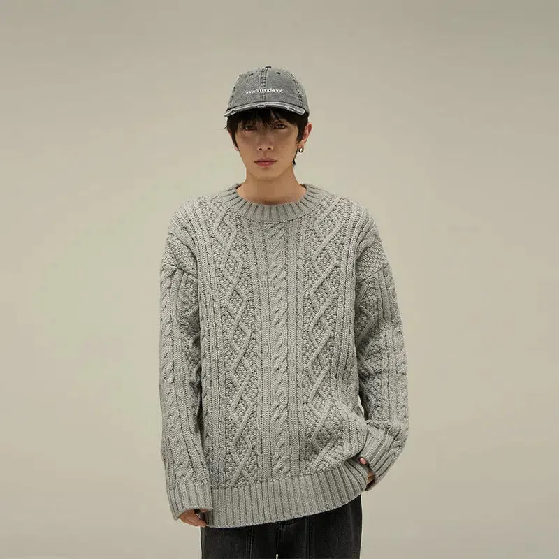 Maxct Vintage Round Neck Sweater