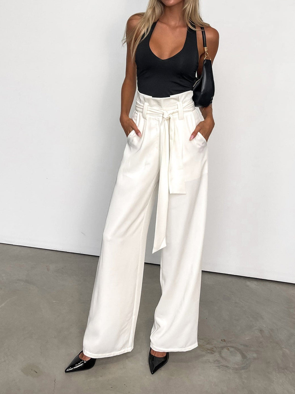 Maxct Minimalism Knotted Straight Leg Pants