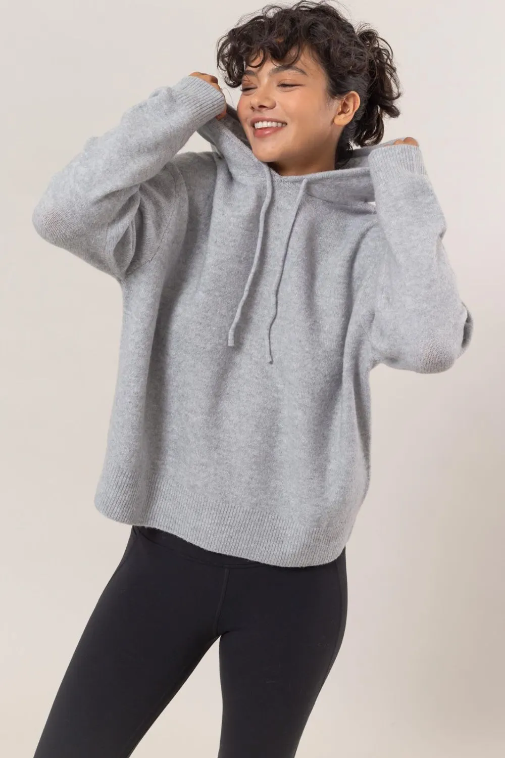 Maxct &HYFVE Drawstring Long Sleeve Hooded Sweater