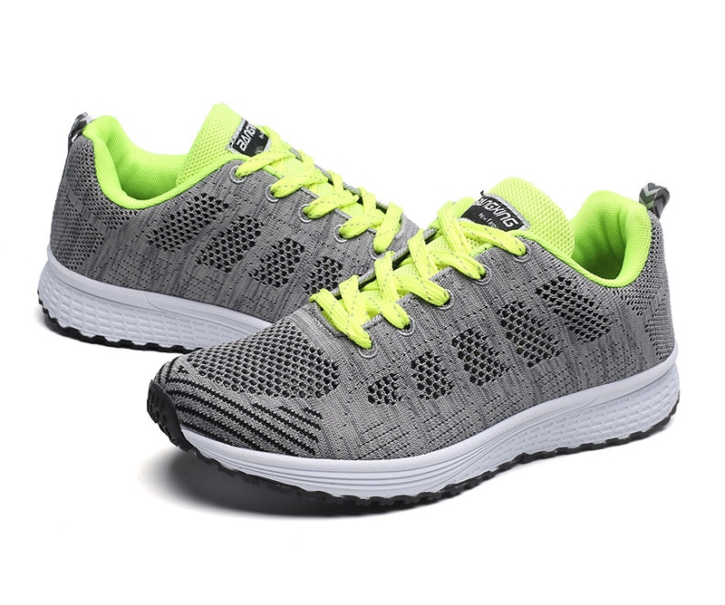 Women's Casual Breathable Mesh Flat Sneakers - true deals club