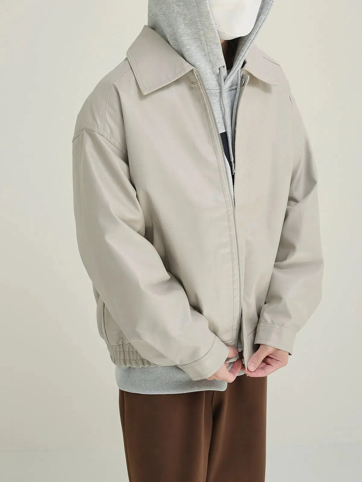Maxct Classic Full Zip Leather Jacket