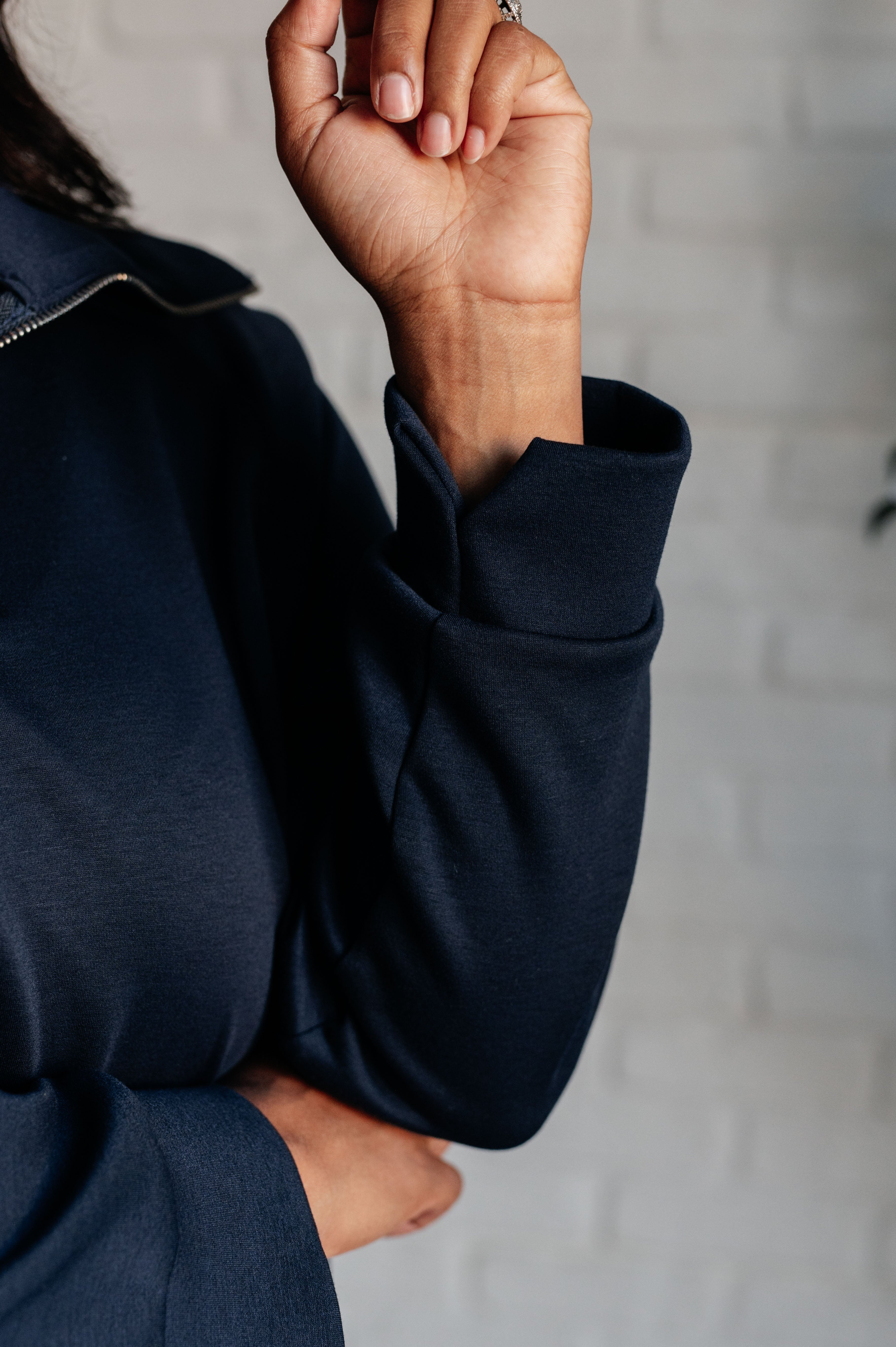 Maxct &Hamptons Travel Half Zip Pullover in Navy