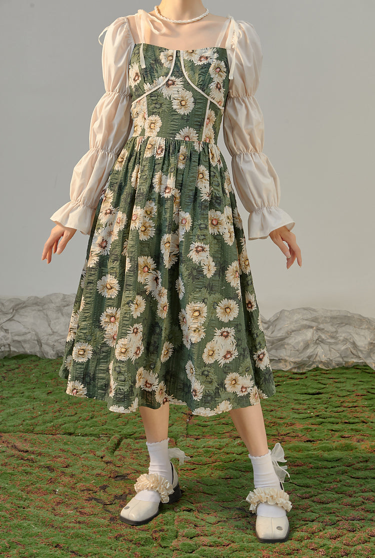 Daisy Cottage Midi Dress Maxct