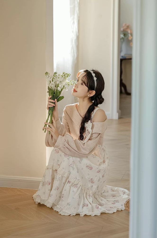 Sweet Rose Midi Dress Maxct
