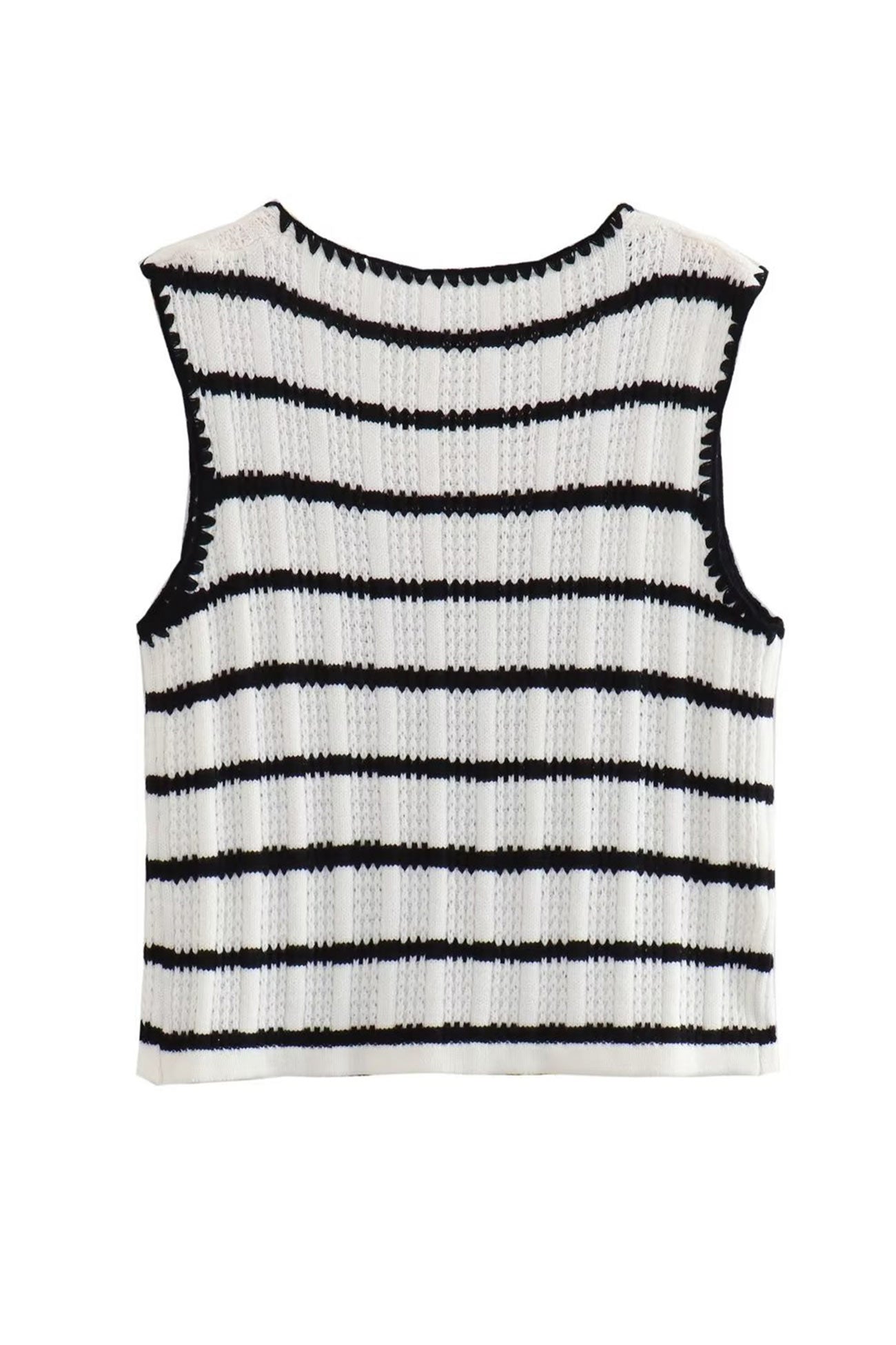 Maxct Striped Knit Tie-up Tank Top Pants Suits