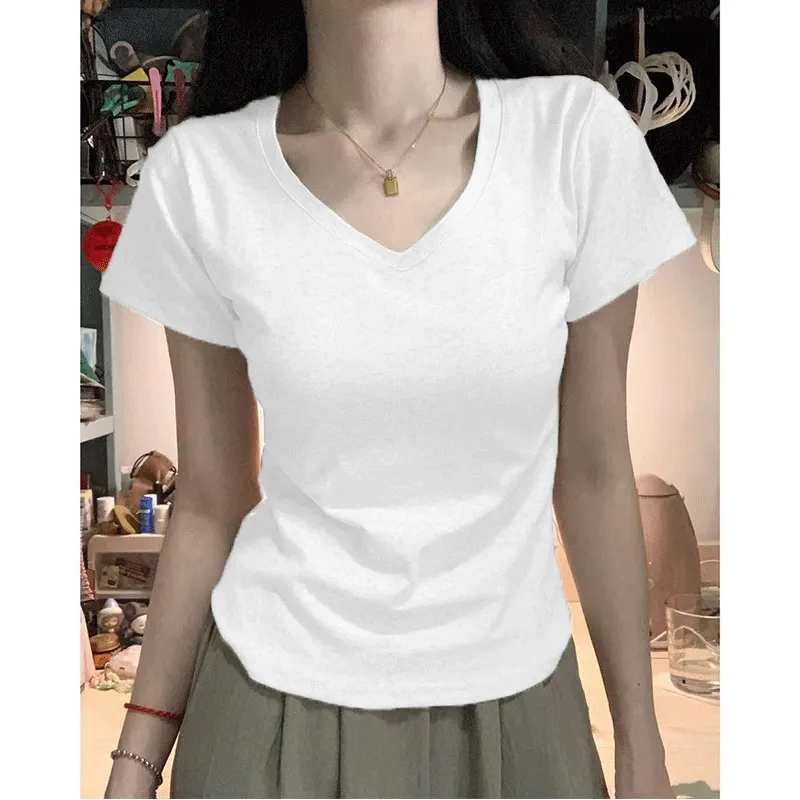 Maxct Shoulder T-Shirt Women's Spring and Autumn Outer Wearing Tight Waist Slim-Fit Pure Cotton Winter Inner Base Shirt New Long Sleeve Top