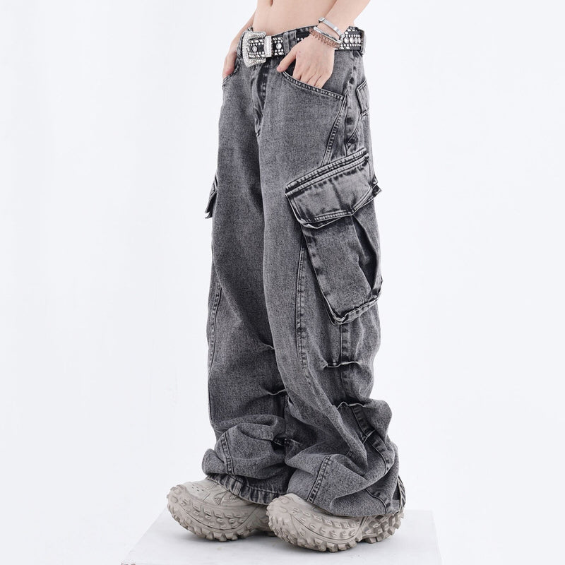 Big Ideas Wide Leg Cargo Jeans Maxct