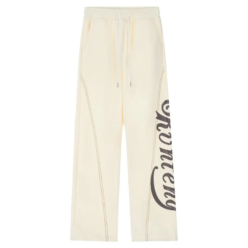 Maxct Stitch Design Logo Baggy Sweatpants