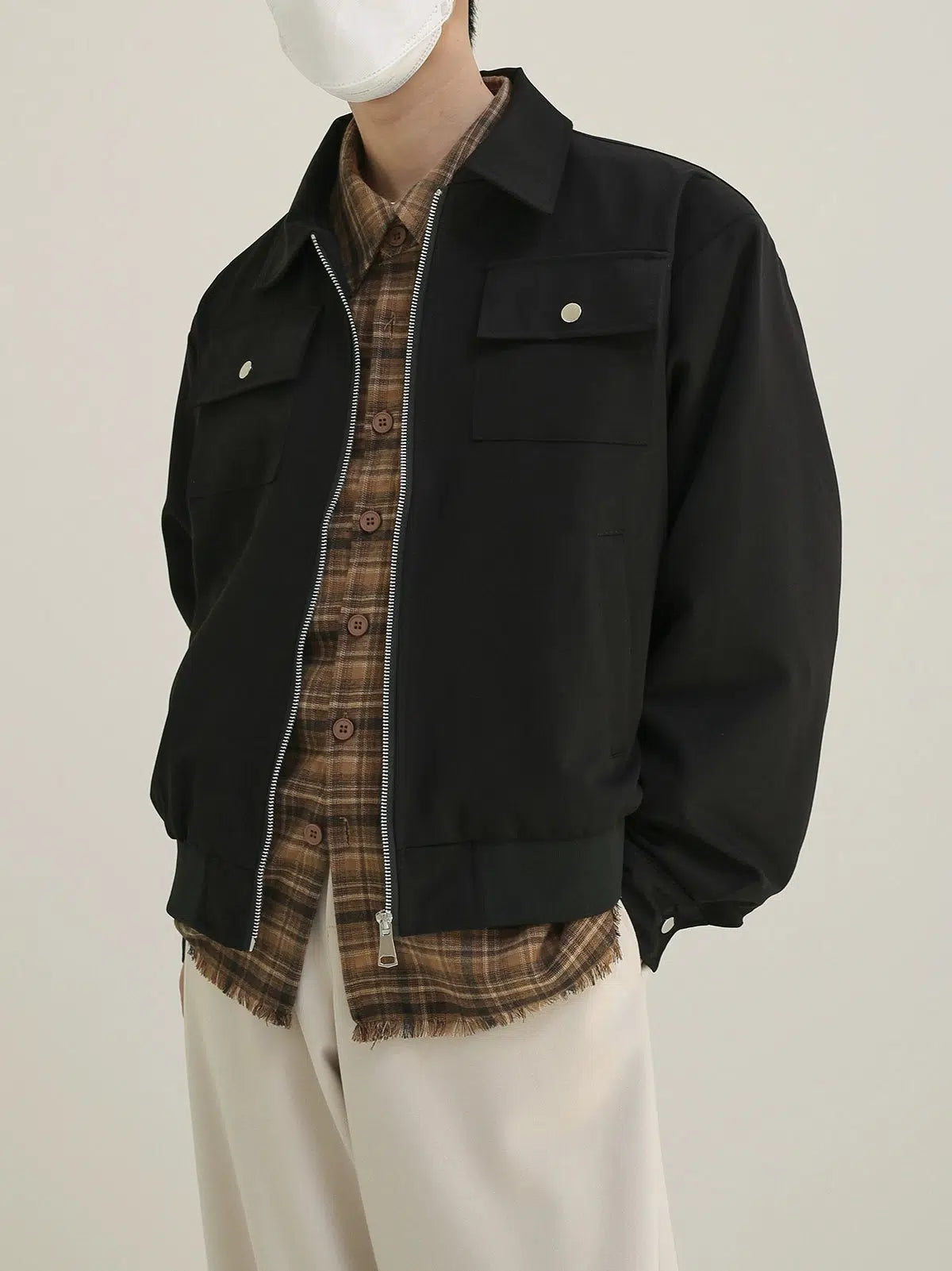 Maxct Minimalist Short Full Zip Jacket