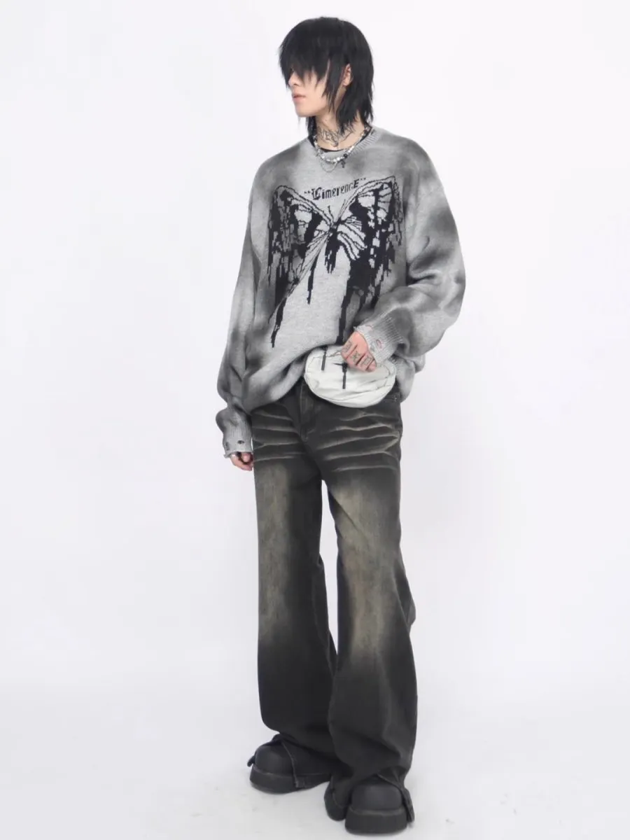 Maxct [Mz]broken Holes Sweater Na1474