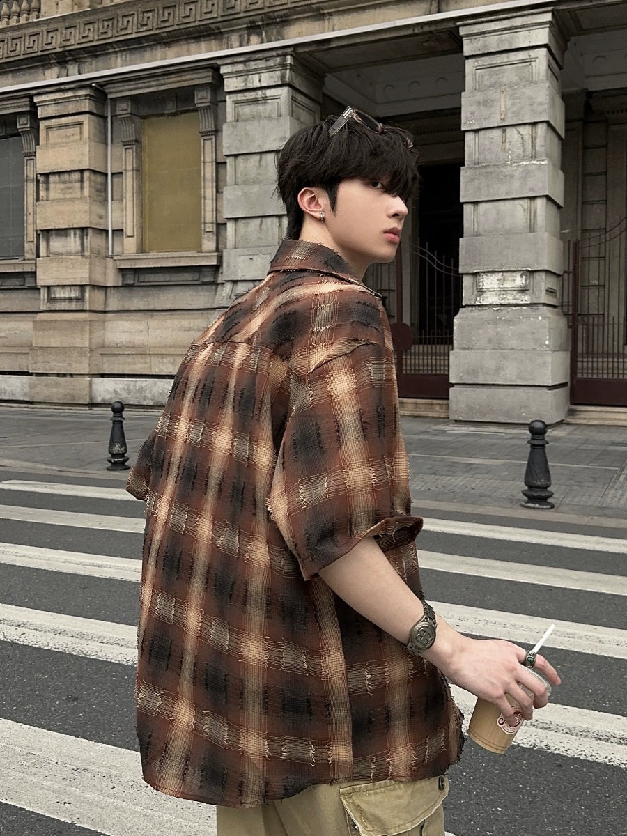 JM Retro Plaid Shirt Maxct