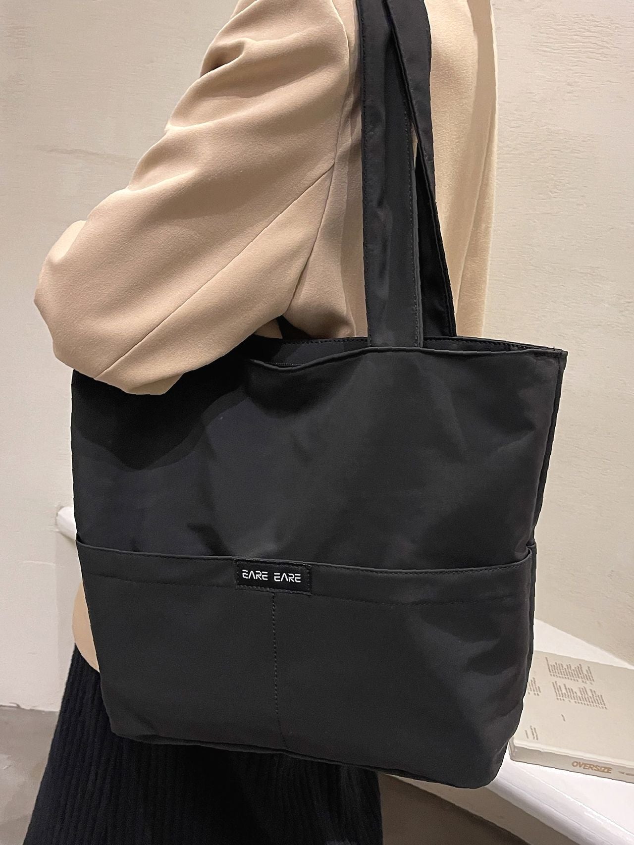 Maxct - Letter Patch Tote Bag  - Women Tote Bags