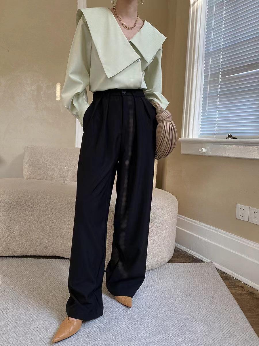 Maxct Irregular Large Lapel Shirt