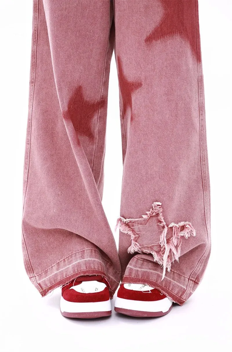 Flared Jeans Thin Retro Mopping Pants