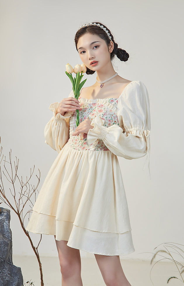 Florals In Bloom Ruffle Dress Maxct