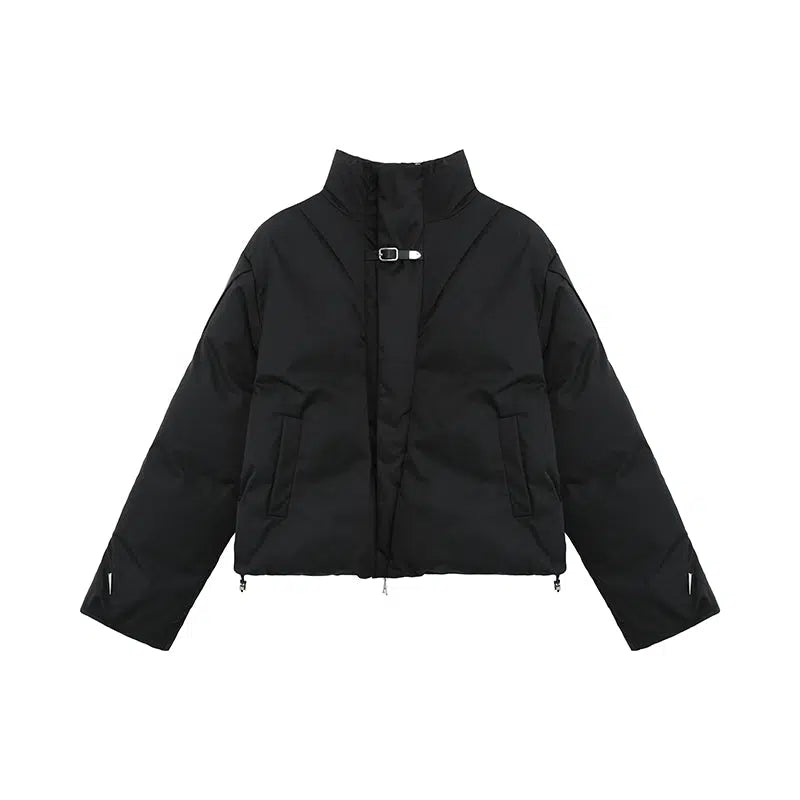 Maxct Stand Collar Coat with Belt Buckle