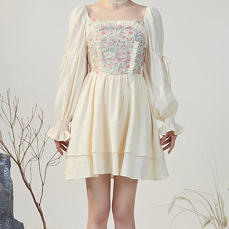 Florals In Bloom Ruffle Dress Maxct