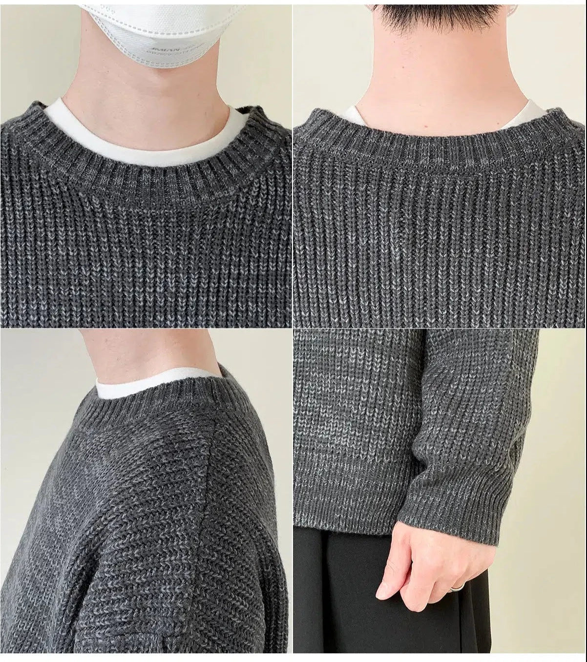 Maxct Basic Round Neck Loose Sweater