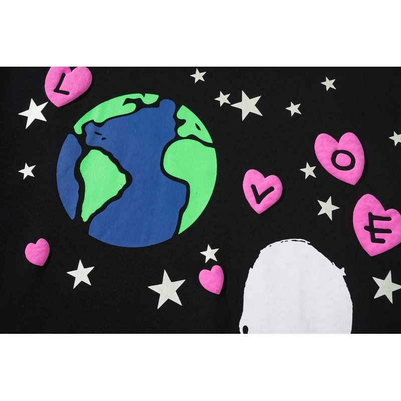 Cosmic Love Skeleton Hoodie: Retro Street Vibes with Earthly Affection for Men - true deals club