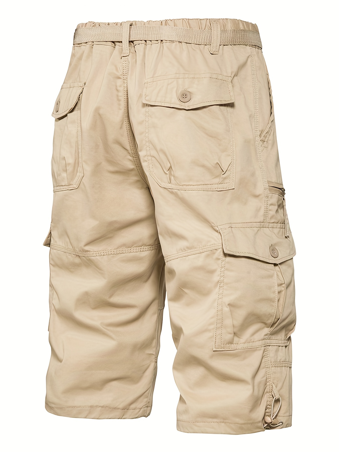 dunnmall Maxct Street Style Men's Casual Cargo Capris Jeans With Pocket, Men's Outfits