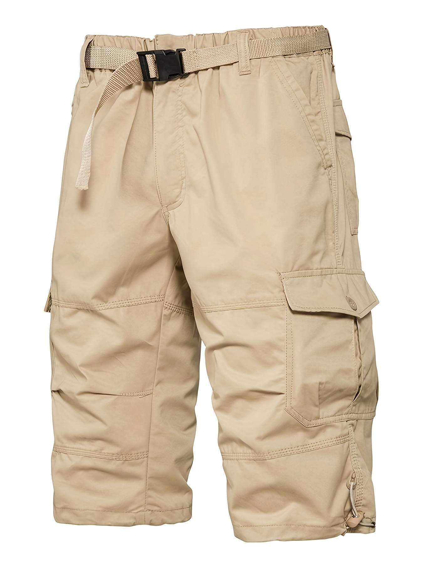 dunnmall Maxct Street Style Men's Casual Cargo Capris Jeans With Pocket, Men's Outfits