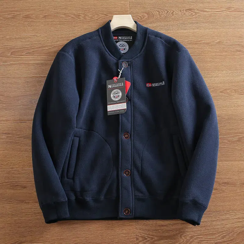 Maxct Polar Fleece Baseball Collar Jacket