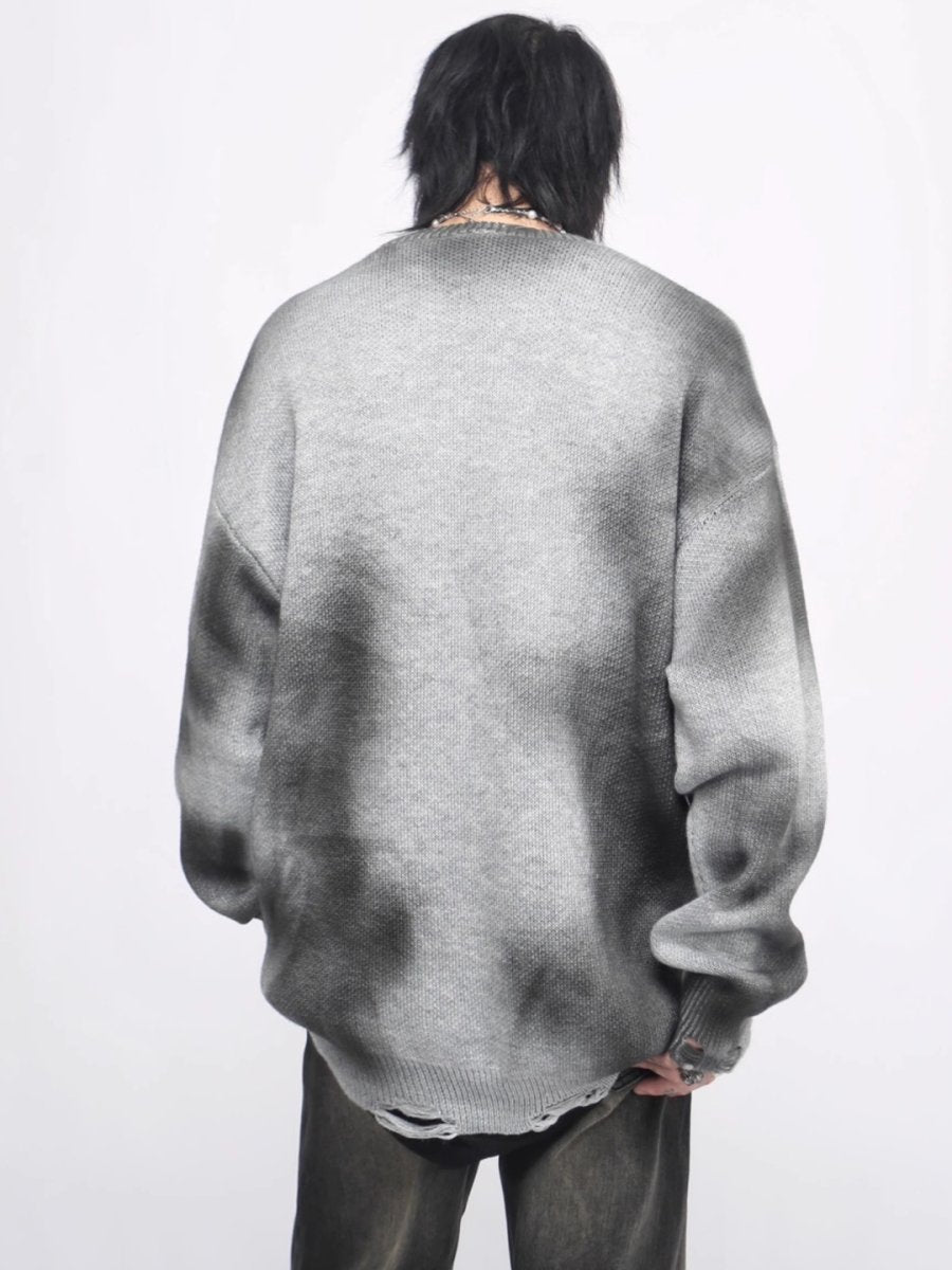 Maxct [Mz]broken Holes Sweater Na1474