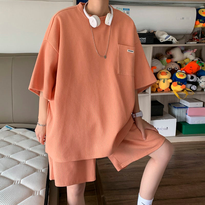 Maxct Casual Thin Short Sleeves And Shorts