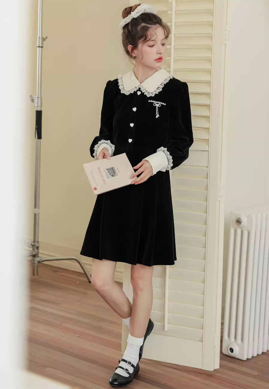 Kiki Love Velveteen Dress Maxct