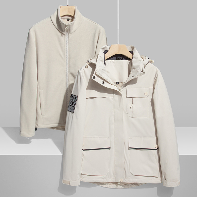Maxct &Men's Cashmere Fleece + Waterproof Jacket | Two-Piece Set