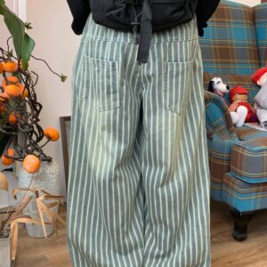 c2 Distressed Striped Jeans Maxct