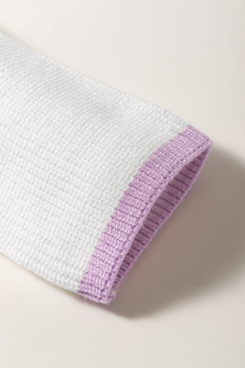 Maxct &Contrast Half Zip Drop Shoulder Sweater
