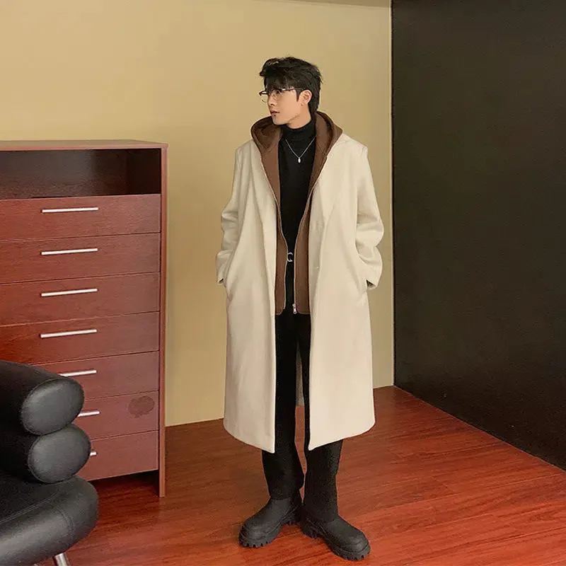 Maxct Hooded Two-piece Wool Trench Coat