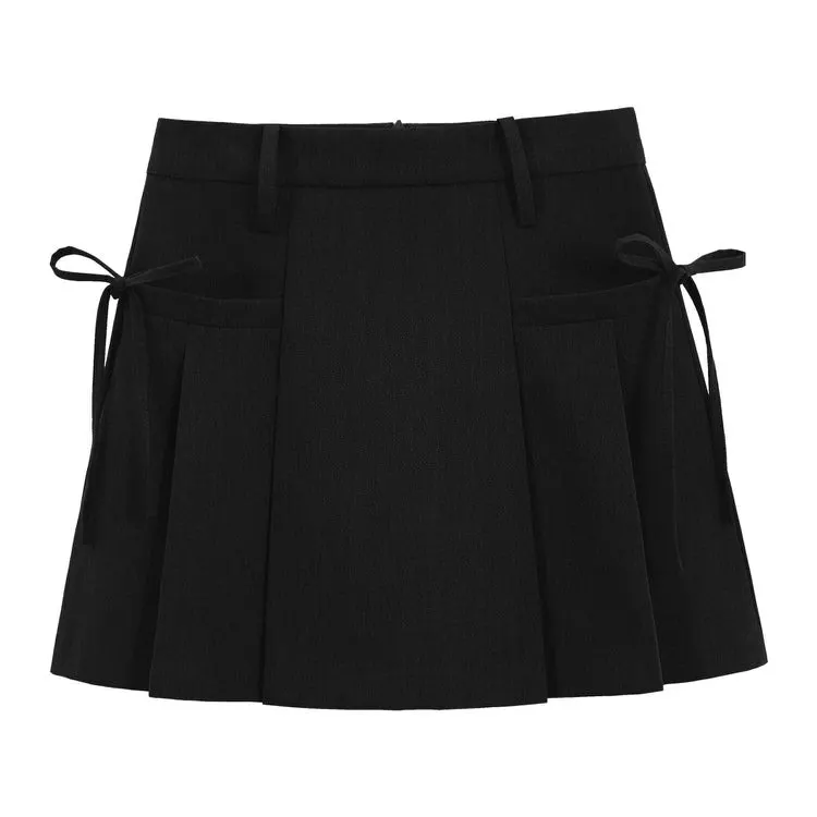 Aesthetic Outfit Grey Mini Skirt Maxct