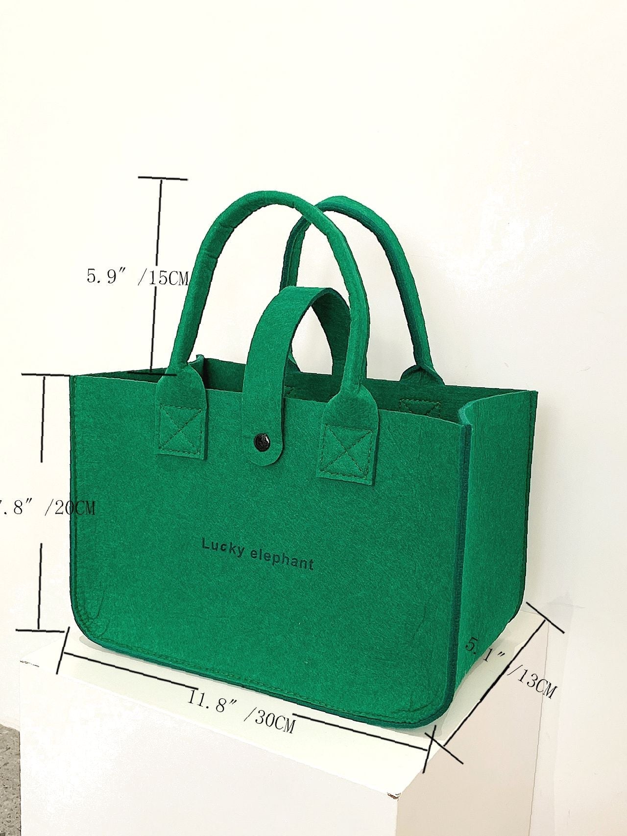 Maxct - Minimalist Letter Graphic Top Handle Bag  - Women Tote Bags