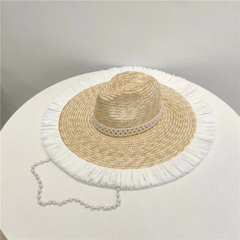 Maxct Sun Hat Fashion Wind Straw Women's Burrs Straw Hat