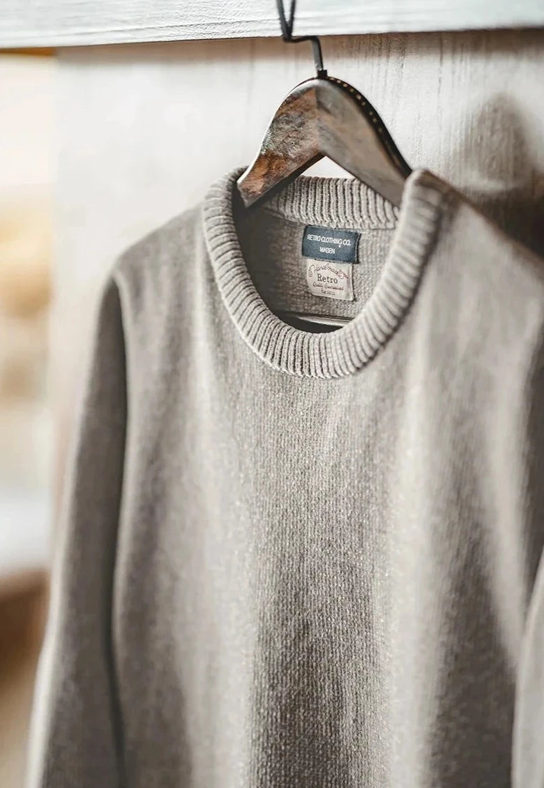 Maxct Chenille Style Crew Neck Sweater