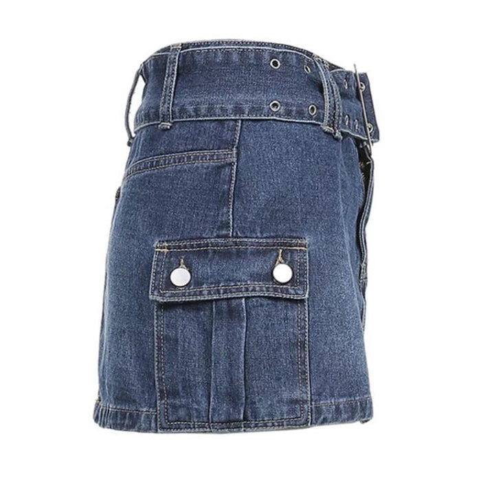 Mercury Rising Y2K Denim Skirt Maxct