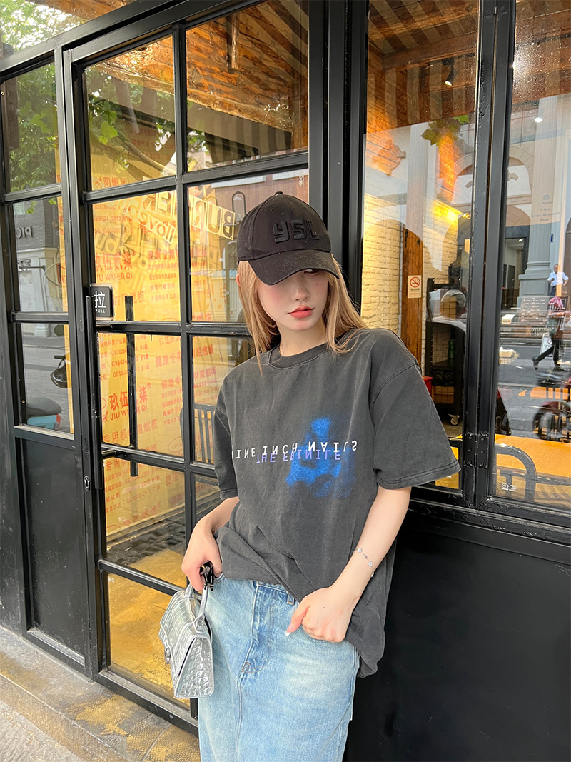 90s Streetwear VTG NIN Nine-inch Nail Retro Print Oversized Cotton T-shirt High Quality Loose Casual Men Women 1:1 Vintage T Shirt Summer Sale